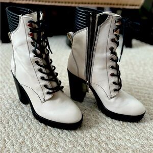 Michael Kors Leather Lace up boots